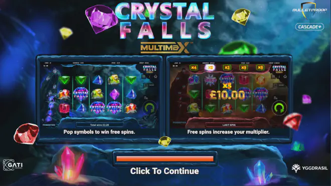 Testen Sie kostenlos den Slot "Crystal Falls Multimax" im Demo-Modus online ohne Download oder Registrierung.