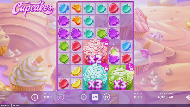 Cupcakes Slot Spiel: Hohe Volatilität mit 96,05% RTP