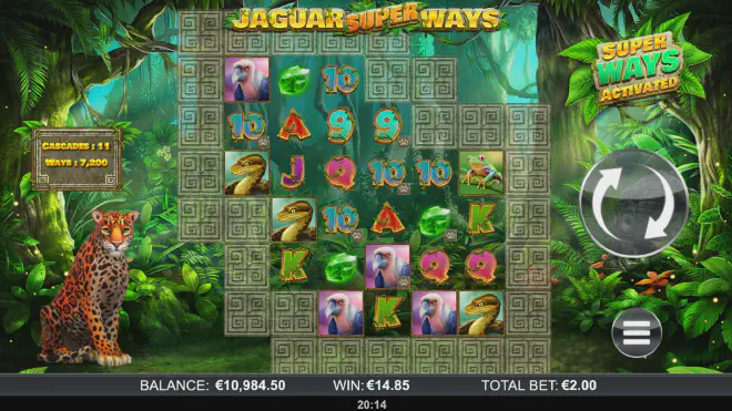 Testen Sie kostenlos den Slot "Jaguar SuperWays" im Demo-Modus online ohne Download oder Registrierung.