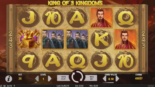 Spielen Sie King of 3 Kingdoms kostenlos im Demo Mode