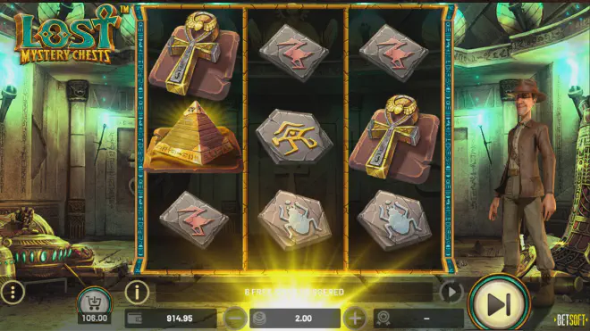 Testen Sie kostenlos den Slot "Lost Mystery Chests" im Demo-Modus online ohne Download oder Registrierung.