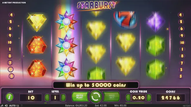 Entdecken Sie die galaktischen Wunder von Starburst Online Slot